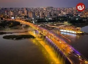 عکس| سفر به تهران قدیم؛ «شهر اهواز» از نمای بالا؛ دهه 40