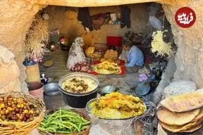 ببینید| غذای روستایی در ایران؛ برداشت انجیر، پخت نان سنتی و خوراک مرغ و لوبیا در دشت