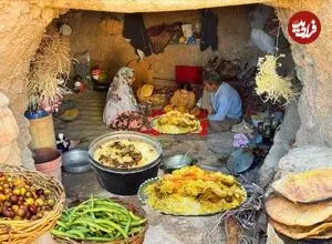 ببینید| غذای روستایی در ایران؛ برداشت انجیر، پخت نان سنتی و خوراک مرغ و لوبیا در دشت