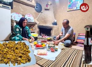 ببینید| غذای روستایی در ایران؛ تهیه ساندویچ مرغ و قارچ توسط زوج روستایی