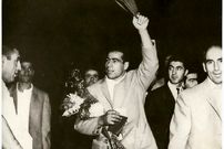 عکس؛ سفر در زمان؛ گزارش لحظه به لحظه کشتی تختی با رقیب قدرتمند روسی در ۶۶ سال پیش