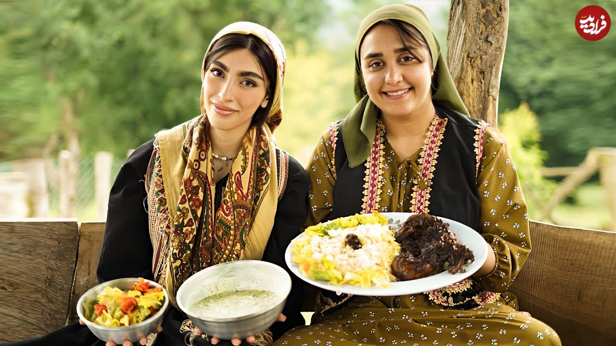 ببینید؛ غذای روستایی در ایران؛ پخت چلو مرغ به روش سنتی