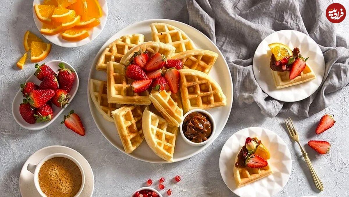 طرز تهیه وافل
