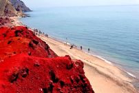 تصاویر؛ چهره‌ی رنگی هرمز در حال محو شدن؛ سرنوشت خاک سرخ هرمز چه می‌شود؟