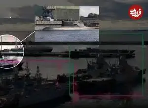 ببینید؛ لحظه انفجار زیردریایی روسیه توسط پهپاد انتحاری زیرآبی اوکراین 