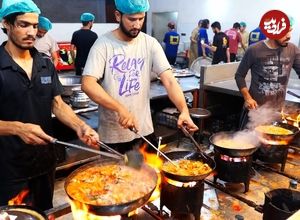 ببینید؛ غذای خیابانی در پاکستان؛ دنده کباب بز و خورشت کاری بره در کراچی