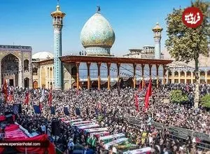 عکس| سفر به ایران قدیم؛ منظرۀ «شیراز و حرم شاهچراغ» در یک قرن قبل