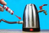(ویدئو) چگونه شکستگی کتری برقی را با باتری 1.5 ولتی تعمیر کنیم؟