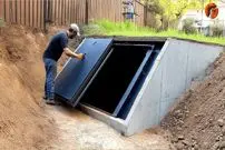 ببینید| فرآیند ساخت یک پناهگاه زیر زمینی در پشت حیاط یک خانه در روسیه