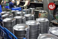 (ویدئو) فرآیند تولید ماهیتابه های پرطرفدار تایوانی در کارخانه از نمای نزدیک