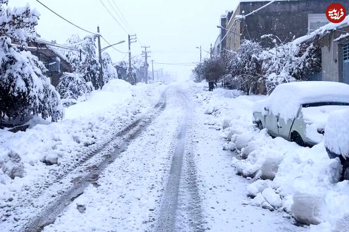 در اردبیل ۴۰ سانتی‌متر برف نشست!