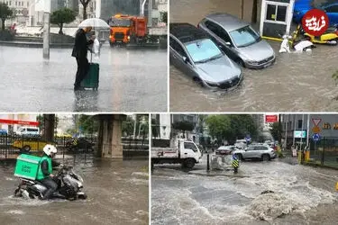 ببینید| از آبشار در ایستگاه مترو تا نفوذ سیلاب به داخل بیمارستان!