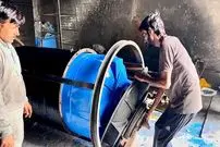 ببینید| تانکر آب پلاستیکی چگونه در پاکستان تولید می شود؟