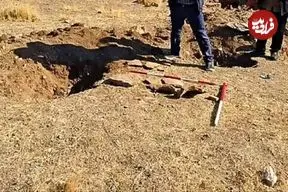 ساماندهی گورستان تاریخی که با باران پیدا شد