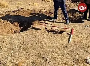 ساماندهی گورستان تاریخی که با باران پیدا شد