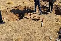ساماندهی گورستان تاریخی که با باران پیدا شد