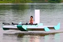 ببینید| مراحل ساخت یک قایق پرنده شگفت انگیز توسط دو مخترع چینی