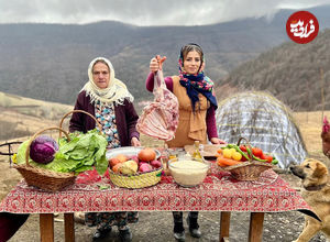 (ویدئو) غذای روستایی در گیلان؛ پخت چلوگوشت با گوشت بره