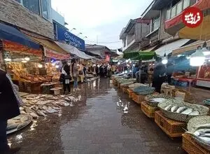 عکس| سفر زمان؛ راستۀ «رشتی‌دوزها» در بازار رشت در دوران ناصرالدین شاه