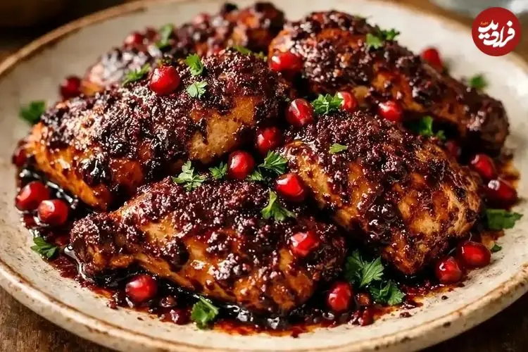 مرغ سماقی با رب انار؛ طعمی متفاوت برای یک وعده خاص