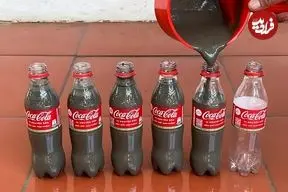 ببینید| نحوه ساخت یک گلدان خلاقانه با سیمان و بطری نوشابه به روش استاد چینی