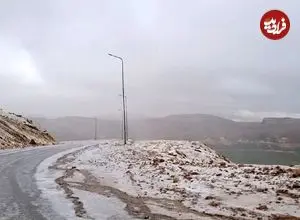 ببینید؛ این گردنه برفی شد 