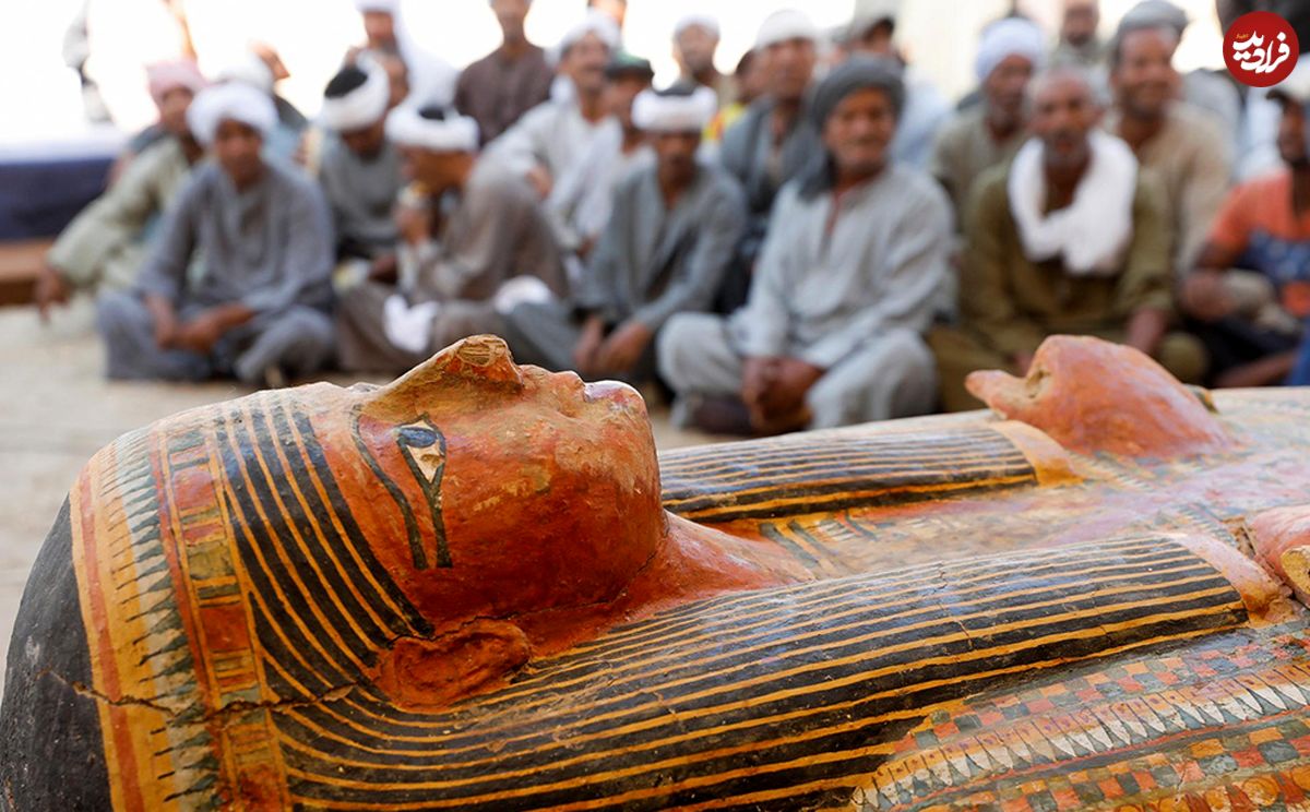 (ویدیو) رونمایی از ۳۰ تابوت‌ چوبی سه ‌هزار ساله کشف شده در مصر