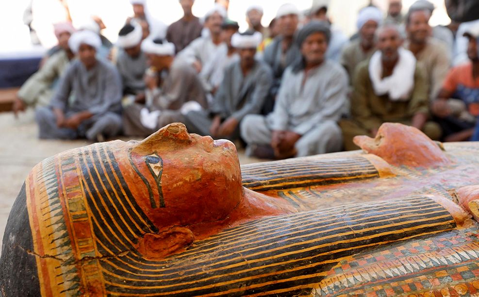 (ویدیو) رونمایی از ۳۰ تابوت‌ چوبی سه ‌هزار ساله کشف شده در مصر