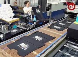 ببینید| مراحل تولید انبوه تی شرت های طرح دار در کارگاهی در کره جنوبی