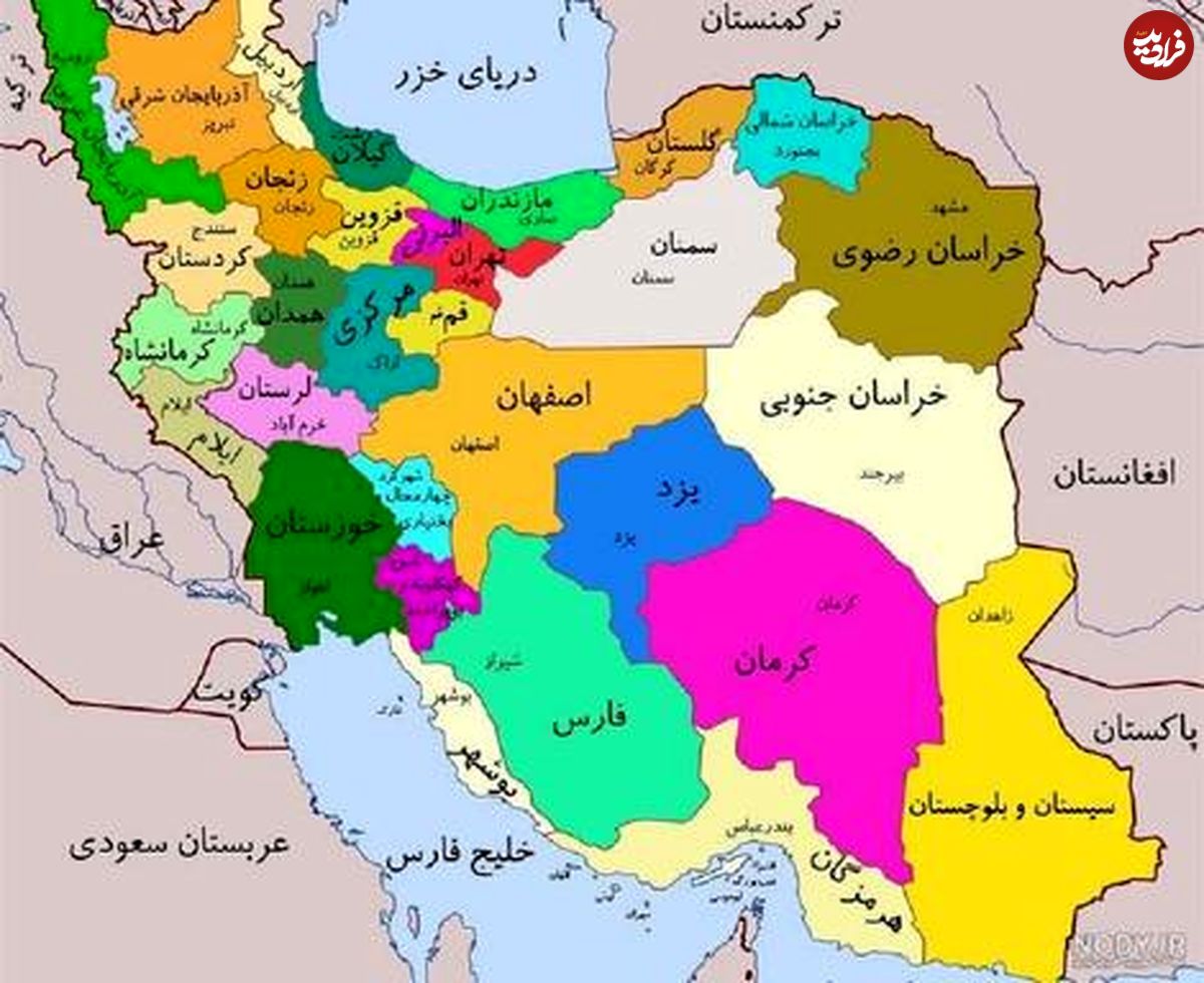 (عکس) نقشه ایران عصر صفوی