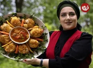 ببینید| غذای روستایی در ایران؛ پخت خوراک مرغ با قارچ و پنیر در روستا