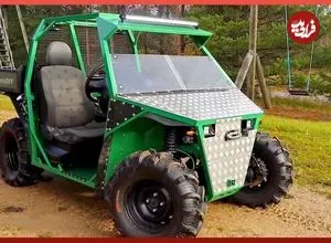 ببینید| فرآیند ساخت یک خودروی آفرود با قطعات قدیمی خودرو در 1000 ساعت