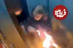 ببینید| انفجار یک پاوربانک، آسانسور را به اتاق وحشت تبدیل کرد