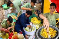 ببینید؛ غذای خیابانی در پاکستان؛ تهیه سیب زمینی سرخ شده فرانسوی در کراچی
