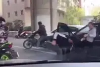 بازسازی صحنه زورگیری در بزرگراه صدر تهران