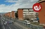 عکس| سفر زمان؛ دورنمای قصر فیروزه از بالای دوشان‌تپه؛ وقتی «شرق تهران» بیابان بود