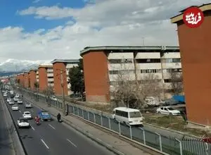 عکس| سفر زمان؛ دورنمای قصر فیروزه از بالای دوشان‌تپه؛ وقتی «شرق تهران» بیابان بود