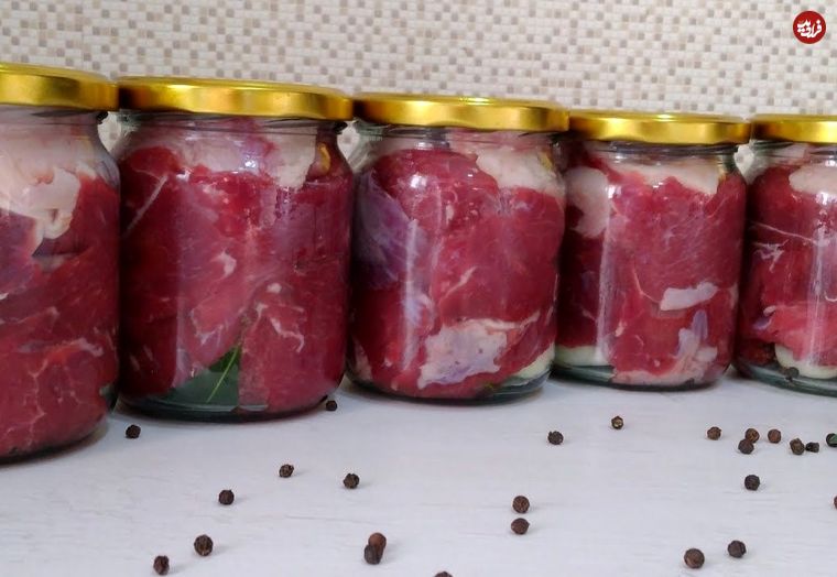 (ویدئو) روش هوشمندانه روس ها برای کنسرو کردن گوشت در خانه
