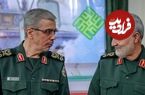 عکس؛ سفر به تاریخ؛ «سرلشکر باقری» در کنار «عزیز جعفری و رحیم صفوی» در سنگر فرماندهی در جبهه؛ دهۀ 60
