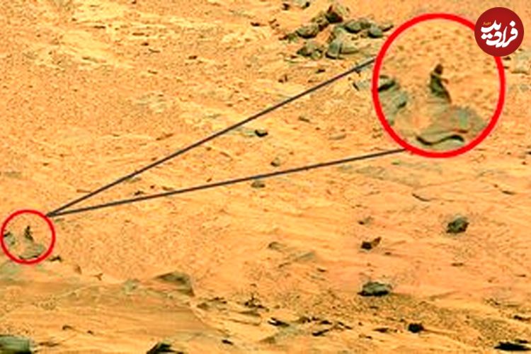 ( عکس) پدیدار شدن چهره‌های آشنا در مریخ؛ انسانی که در سیاره سرخ نشسته‌ است