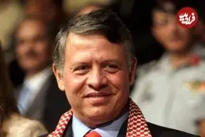 عکس| سفر در زمان؛ «ملک عبدالله دوم» در کنار وزاری اردن در کاخ سلطنتی رغدان؛ سال 1377