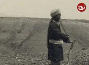 عکس| سفر زمان؛ کشاورز ایرانی و خرهای شخم‌زن؛ یک قرن قبل