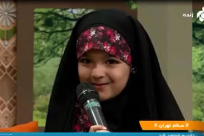 (ویدئو) آرزو یک دختر برای شهید شدن پدر و برادرش روی آنتن زنده تلویزیون