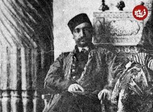 عکس؛ سفر به تاریخ؛ نقاشی «پدر ناصرالدین شاه در کنار وزیرش»؛ 170 سال قبل
