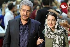 عکس؛ سفر در زمان؛ «مسعود جعفری جوزانی» در کنار همسر آمریکایی اش در کالیفرنیا؛ دهه 50