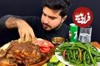ببینید| غذا خوردن با صدا؛ خوردن 3 کیلو چلو مرغ کاری به روش جوان مشهور پاکستانی