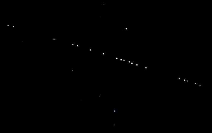 (عکس) نورهایی که دیشب در آسمان دیدید، ماهواره‌های استارلینک بودند!