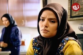 عکس| سفر در زمان؛ «مرضیه» سریال آوای باران در کنار پسرش در خیابان های تهران؛ سال 1403