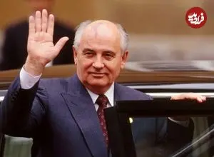 عکس| سفر در زمان؛ «گورباچف» در کنار صدراعظم آلمان؛ سال 1369