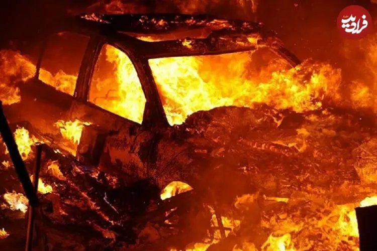 ببینید؛ لحظه هولناک انفجار باطری خودروی برقی چینی!